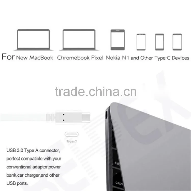 High Quality Reversible 3.0 Type C to A USB Data Cable for Mobile