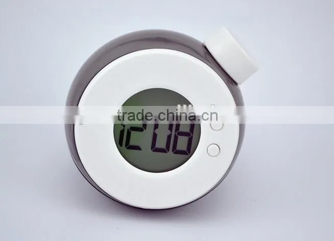 Fantastic water powered alarm clock intelligent quieten LED clock environmental water power clock without battery