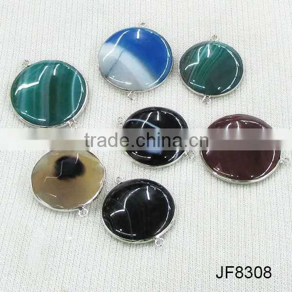 JFG0504 Wholesale crystal gemstone bezel square connectors
