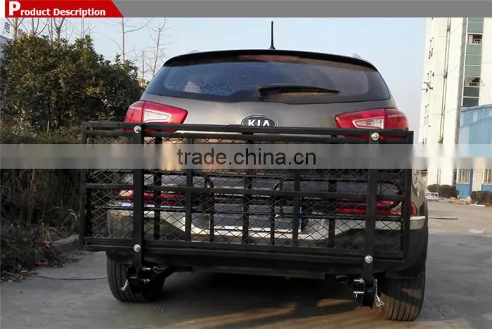 Good reputation high quality folding hitch mounted luggage basket