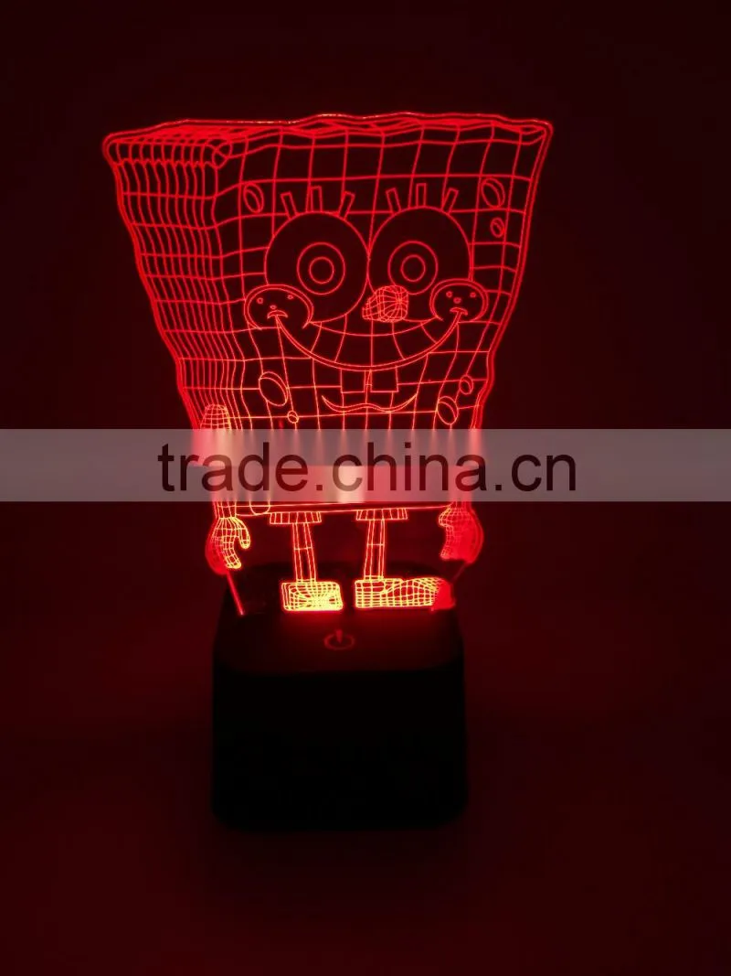 Animal Shaped Touching LED Light 3D Effect Mood Light