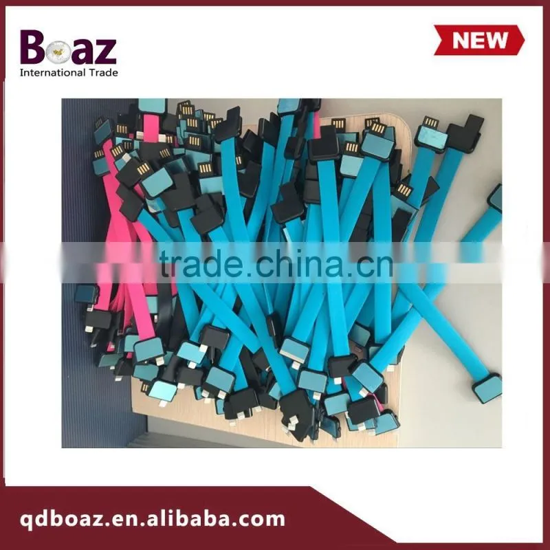 Creative usb cable bracelet for mobile phones