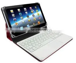 Stitching technic keyboard tablet case 8.9 inch tablet pc bluetooth keyboard case with mouse pad