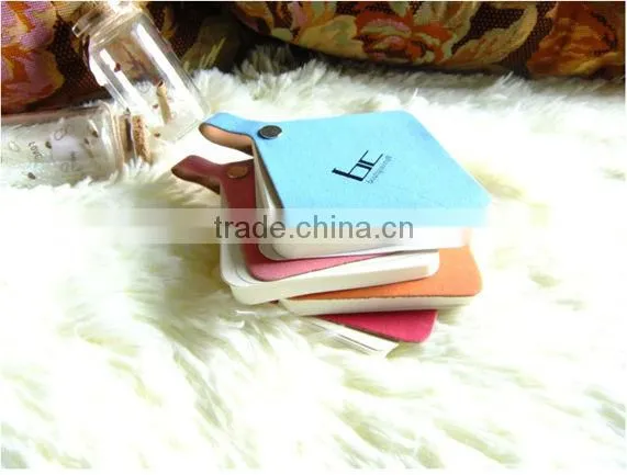Hot Sale Colorful Printing Mini Leather Square Notpad Holder