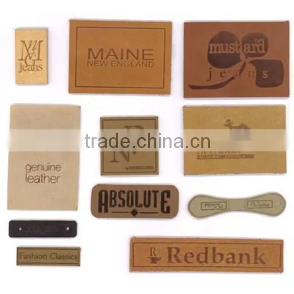 factory directly custom low price high quality skull leather Labels
