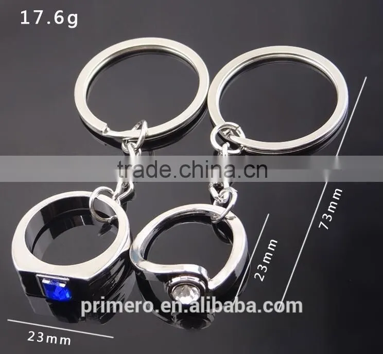 Cheap Couple Keychain Ring Keyring Romantic Creative Key Chain (Can Custom Necklace)