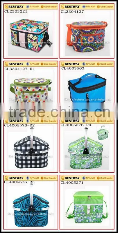 Luxury 6 can pack cooler bag, aluminium foil cooler bag