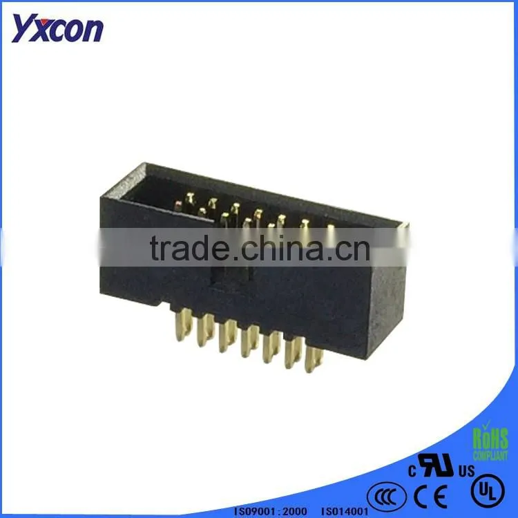 China supplier excellent quality 1.27mm pitch 180 degree box header connector