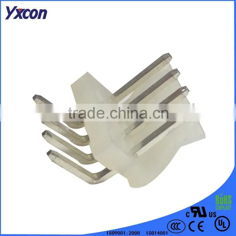 4 pin right angle single row waved shape wafer connector