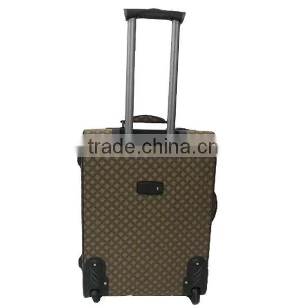 Baigou Shengyakaite brand best selling 3pcs travel pretty yellow vip luggage trollley