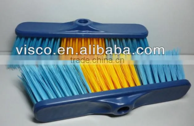 Plastic Broom Bracket Sweeping Brush with 1.2m plastic handle,VC111