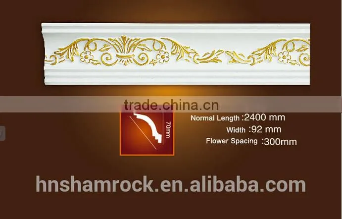 Interir Decoration PU plastic crown mouldings
