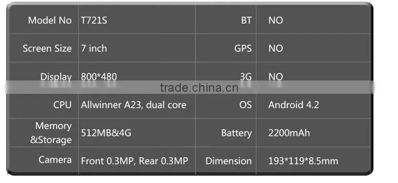 7 inch android phone tablet
