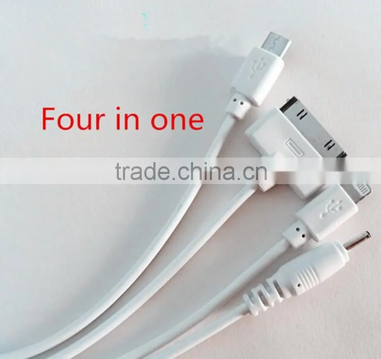 2016 Hot selling High speed 4 in 1 USB Data Cable for phones charging