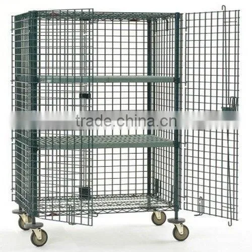 Mobile Standard Wire Security Cage with Doors