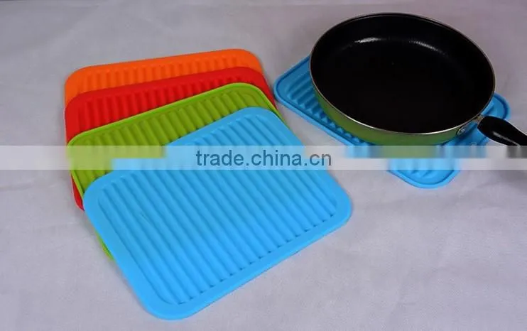 Wholesale Food grade Waterproof, Non-slip, Trivet, Tableware Pad Coasters silicone dish drying mat kitchen dish drying mat
