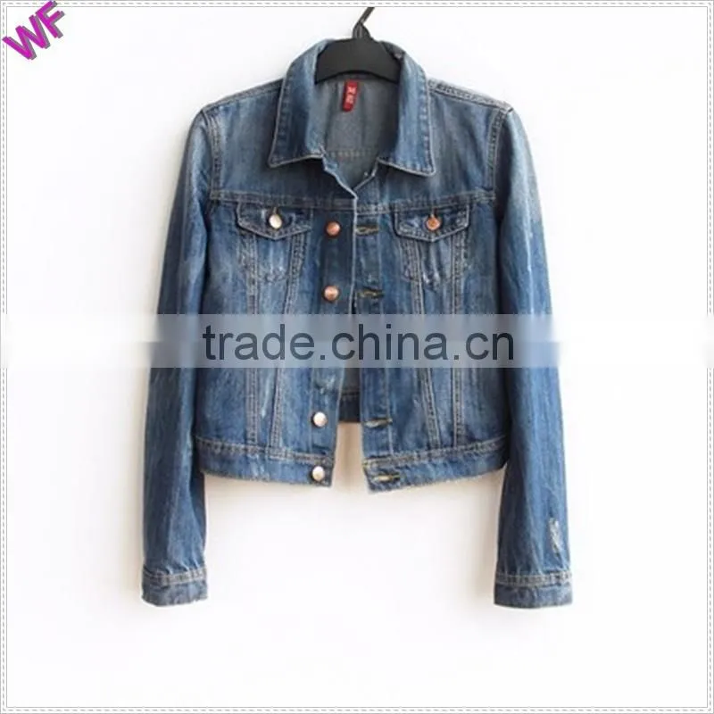 Custom Made High Fashion Women Denim Jacket