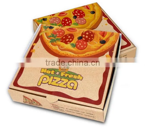 Customized logo recyclable paper cheap pizza box