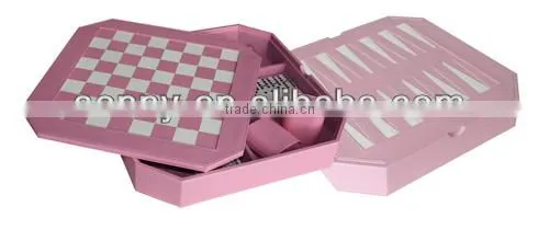 Luxury Comprehensive PU 5 In 1 Game Table