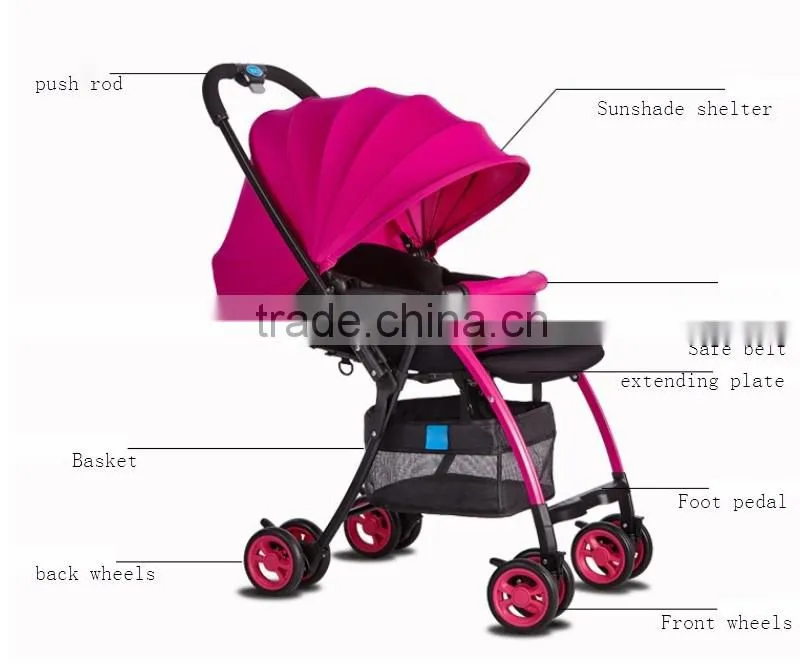 2016 Baby Stroller Pram with light weight.Protable baby pram with EN certificate