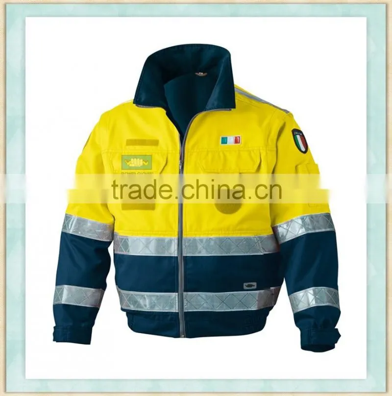 High visibility safety ambulance clothing with EN20471