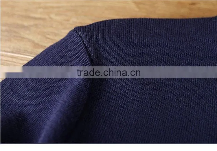 Men's round collar cashmere pure colour sweater for new design sweaters