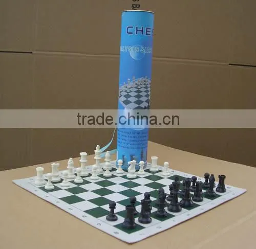 chess set with tube printing