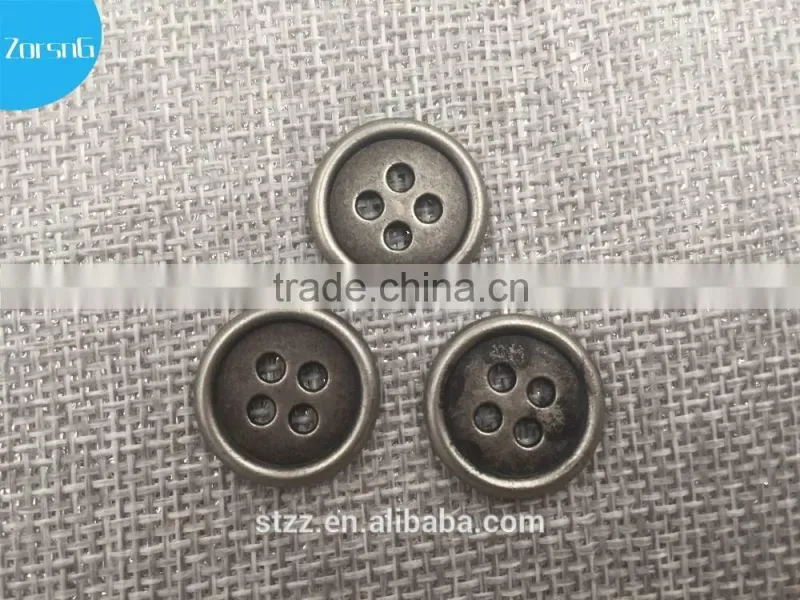 High quality 4 holes metal sewing button for shirts