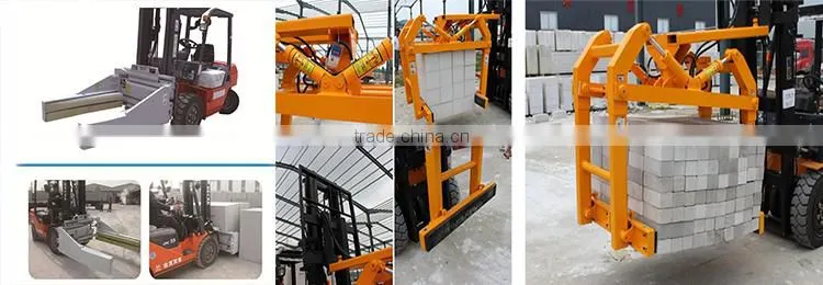 WANTE MACHINERY Double-armed Block Clamp/Forklift Concrete Block Clamps for forklift