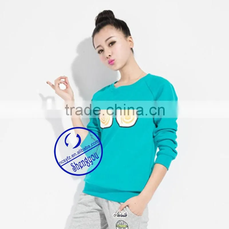 Cheap Wholesale Custom Printing Womens Crewneck Sweatshirt