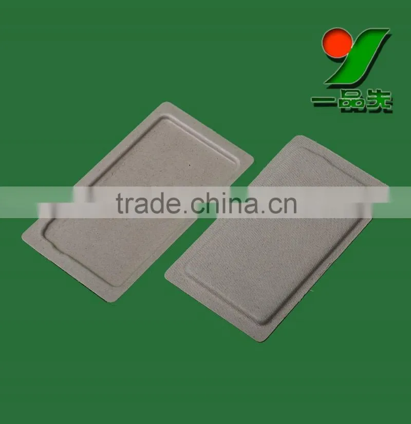 Biodegradable Custom Printed Mobile Phone packaging tray ,phone accessories paper molded pulp packaging trays