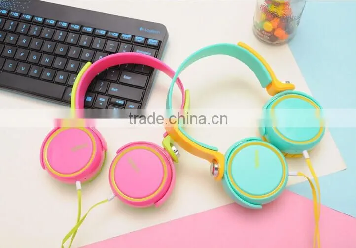 cute design colorful headphones