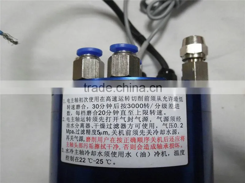 SDS100-25-24Z-2.5 24000rpm 2.5KW 220V 8.8A 400Hz 100*413mm water cooled atc spindle motor