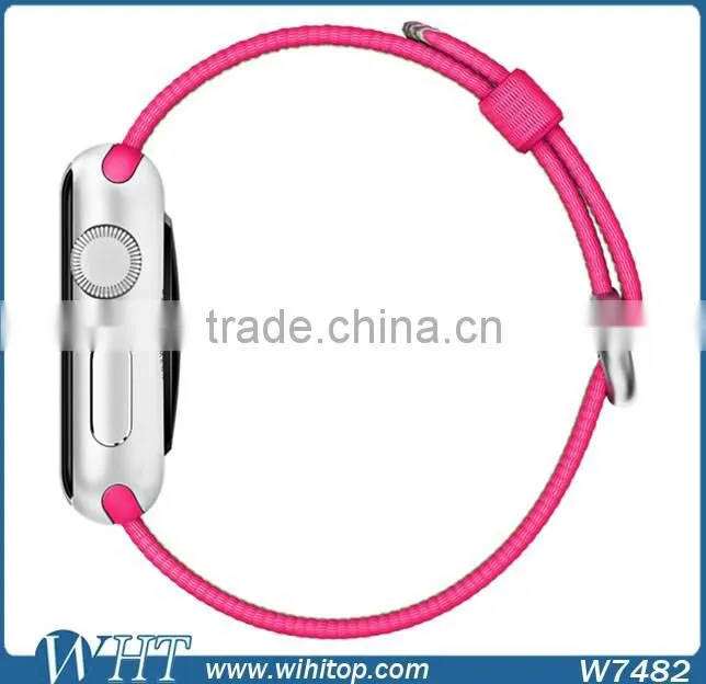 HOCO Original 1:1 38mm 42mm Steel Buckle Adapter Woven Nylon Watch Band for Apple Watch Band