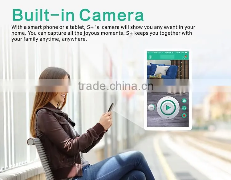 wifi + camera + LCD screen JISIWEI S+ auto vacuum cleaner, vacuum cleaning robot,cleaning robot vacuum cleaner