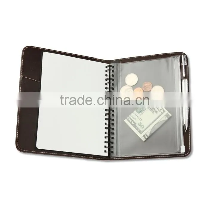 A4 PP expandable file case with notepad for promotion-HYFD001
