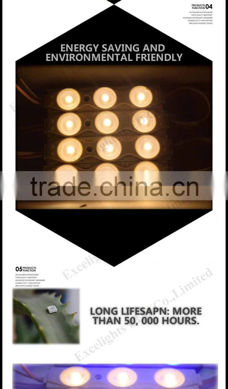 China factory directly sales CE RoHS approval 5050/2835 SMD Samsung Injection Module LED