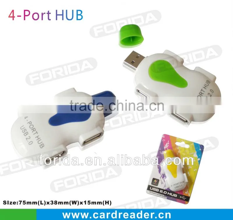 Gifts Colorful Computer 4 port USB 2.0 HUB
