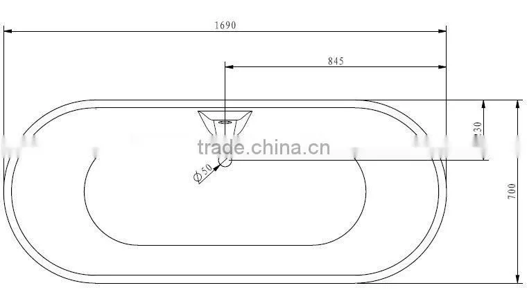 Freestanding Round Bathtub