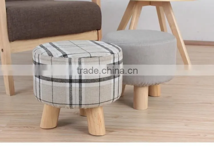 Hot sale Creative Wood round Footstool Y334