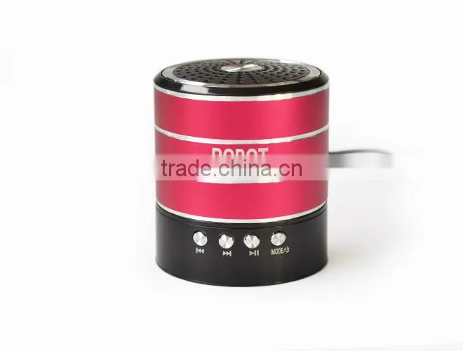 Robot-030 vibration portable mini speaker,active powered Sound box,fm radio usb sd card reader speaker