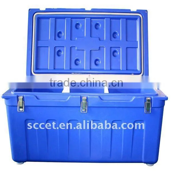 Roto molded 180L Plastic Insulated Cooler Container