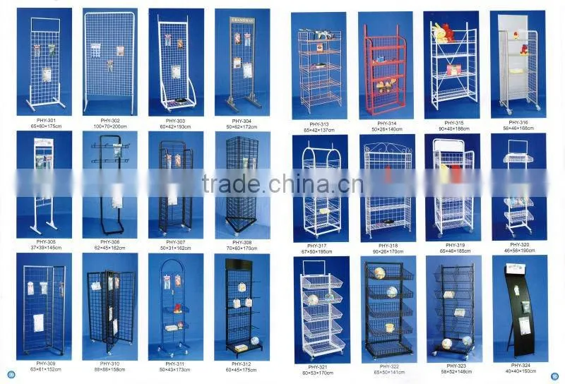 qualified metal revolving floor card stand from china
