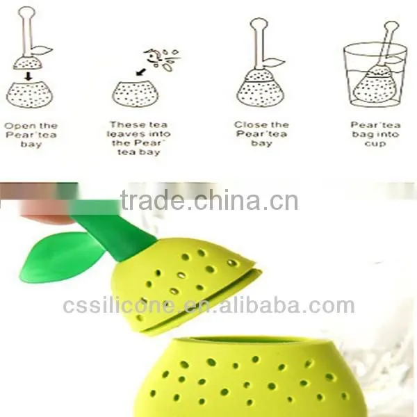 2014 hot selling silicone tea strainer approved by FDA ,silicone tea strainer