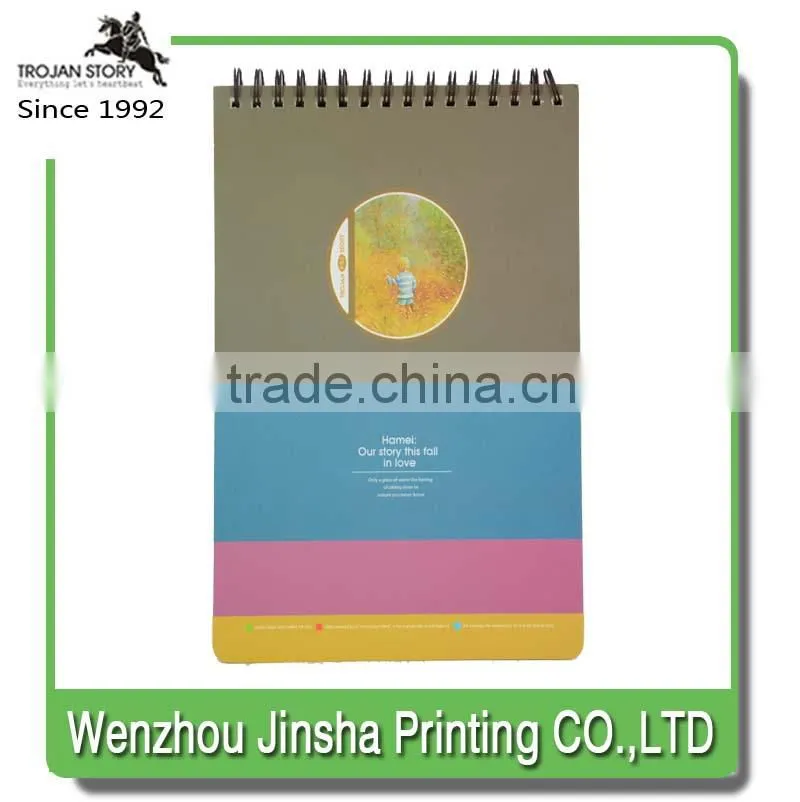 School Wholesale Custom Spiral Wire Material Notebook For Promotion