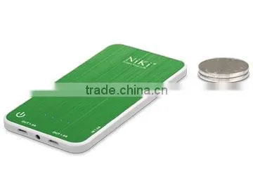 NiKi Smart Power Bank 2000mAh 4000mAh, Ultra Thin Dual Micro USB Colored Alumium