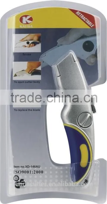 3pcs Trapezoid blade Zinc alloy Utility Cutter