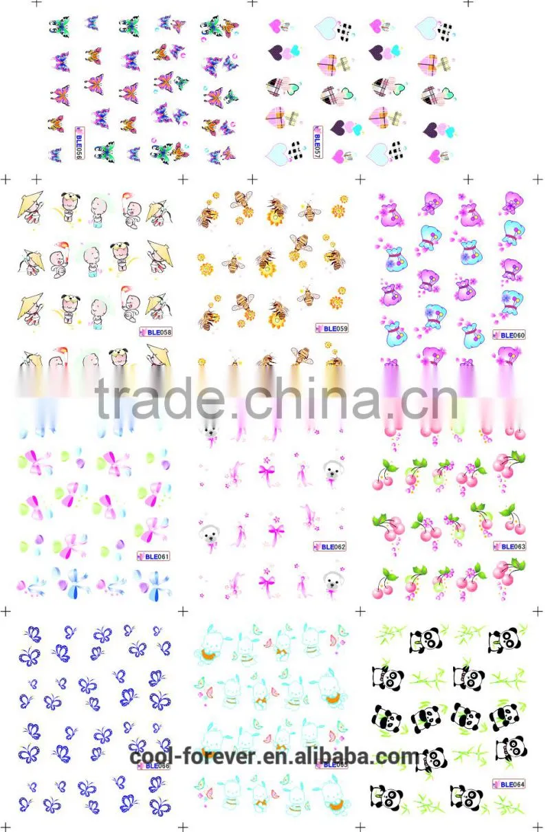 wholesale cartoon nail art stickers
