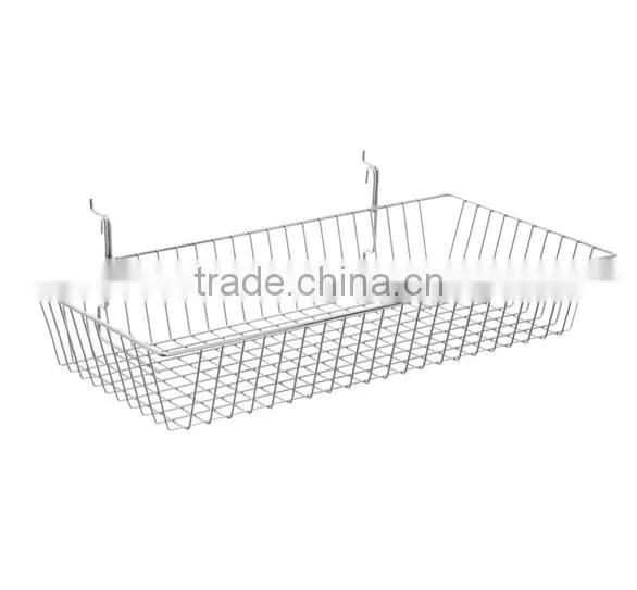 Supermarket metal wire hanging basket