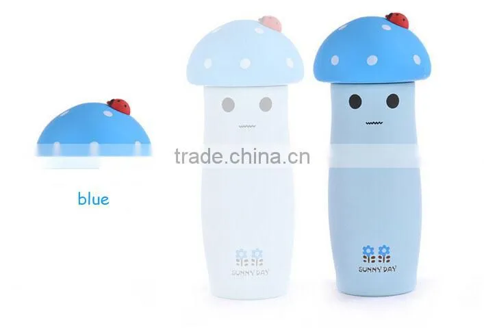 originality convenient mushroom promotional water bottles double wall vacuum flask